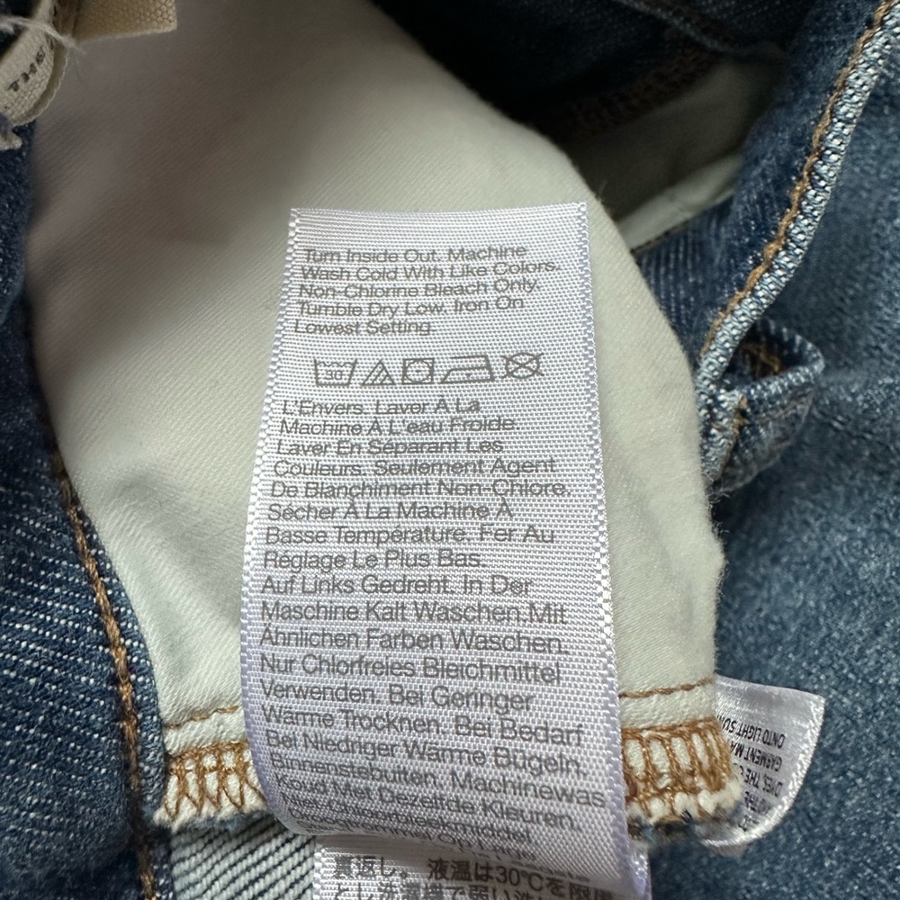 Madewell Vintage Jean Women's Straight Leg Classic Blue Sz 25 Mid- Rise - Picture 8 of 12
